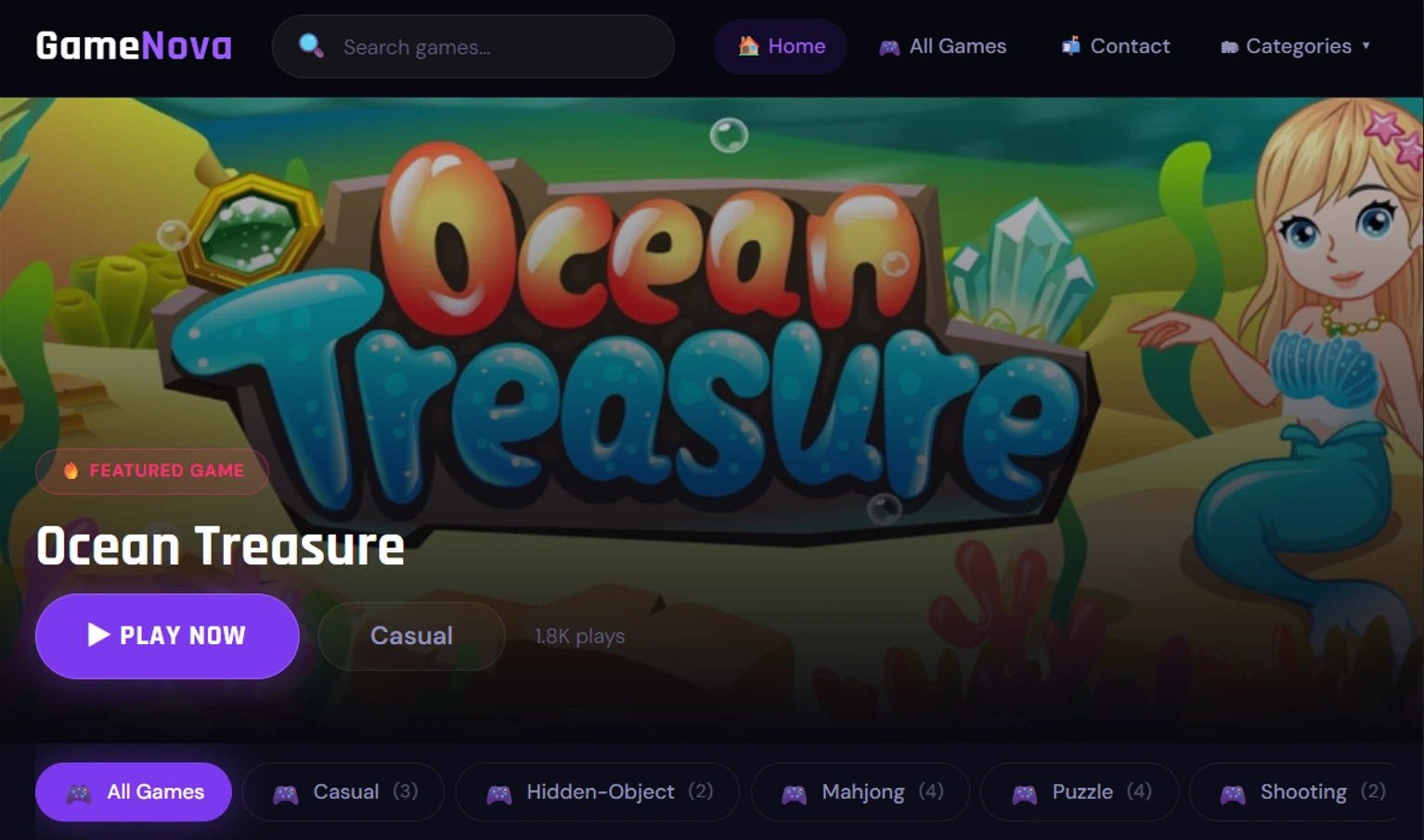 GameNova — Free Online Games Portal