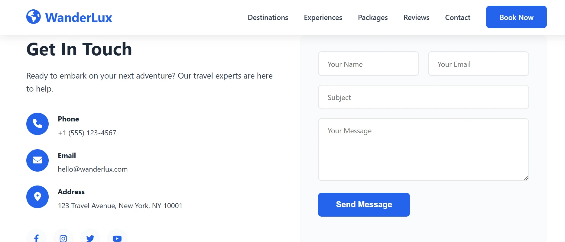 WanderLux — Luxury Travel Experiences Website - Image 4